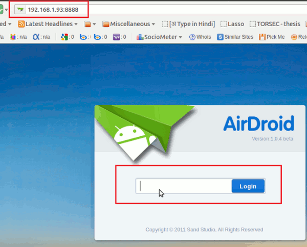 Airdroid-Welcome-screen