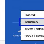 Attivare modalità ibernazione Windows 8